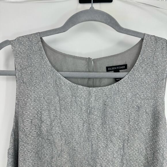 Eileen Fisher Womens Midi Tank Dress 100% silk Lagenlook Summer Lined Minimalist - Picture 4 of 8
